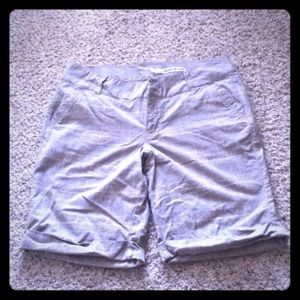 🛍DKNY Olive Green Plaid Shorts Sz 14